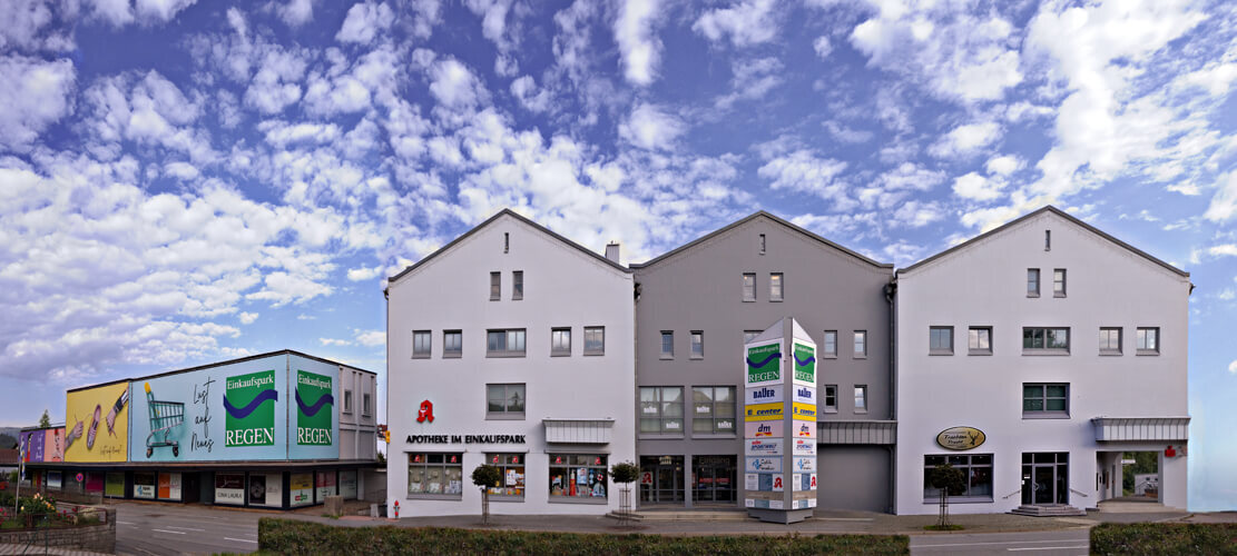 Einkaufspark Regen