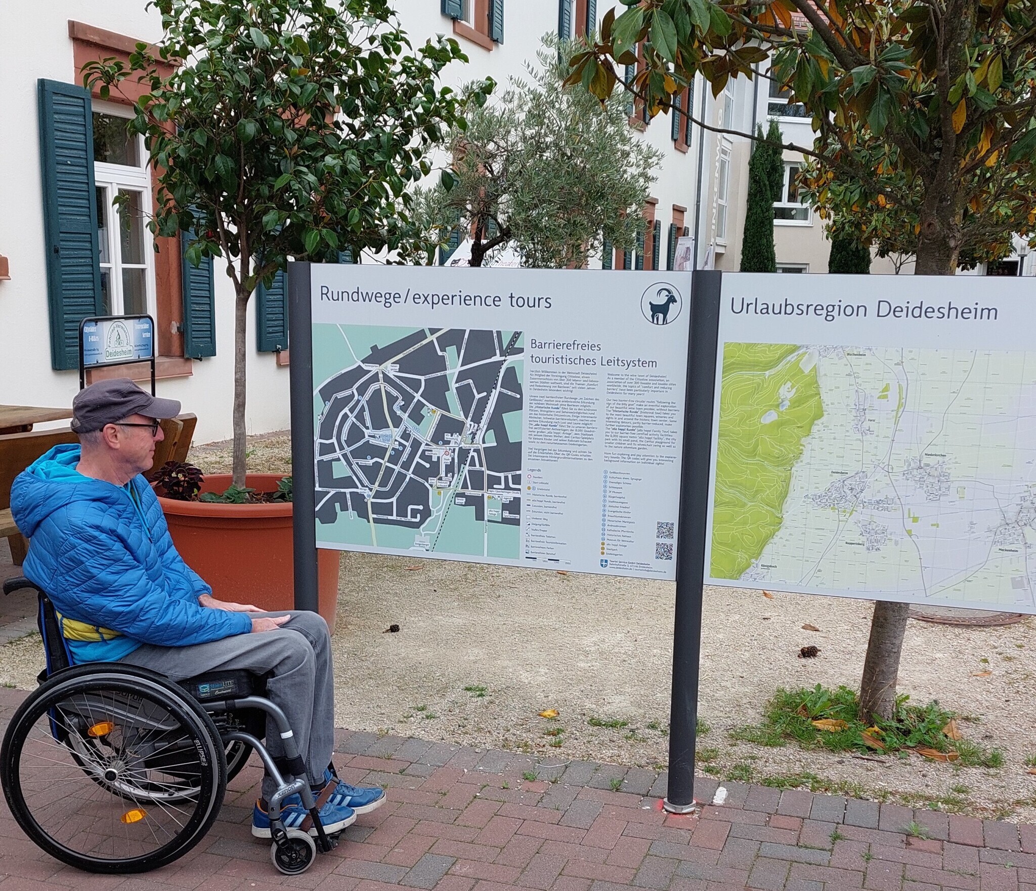 Barrierefreie Rundwege in der Stadt Deidesheim