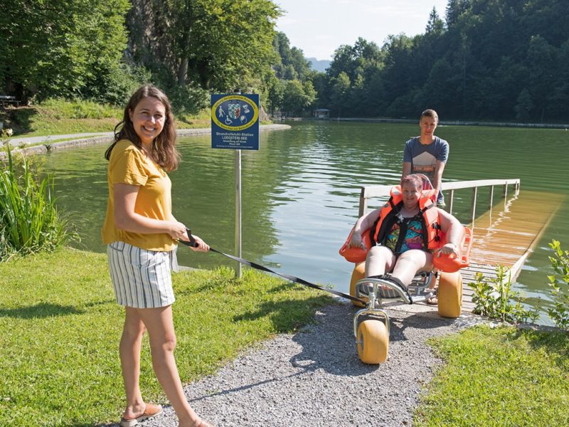 Barrierefreies Baden am Luegsteinsee - ©Hans Osterauer Bild von Barrierefreies Baden am Luegsteinsee - ©Hans Osterauer