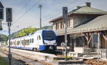 Triebwagen Typ "Flirt" 3 -Teiler (Netz Berchtesgaden-Ruhpolding) - ©Dietmar Denger